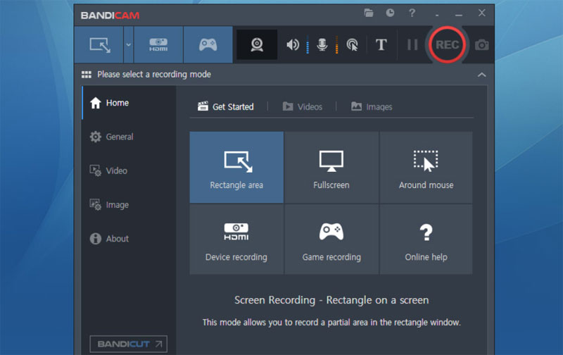 ScreenFlow para Windows Bandicam